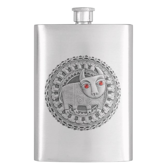 Taurus 8 oz. Flask (Front)