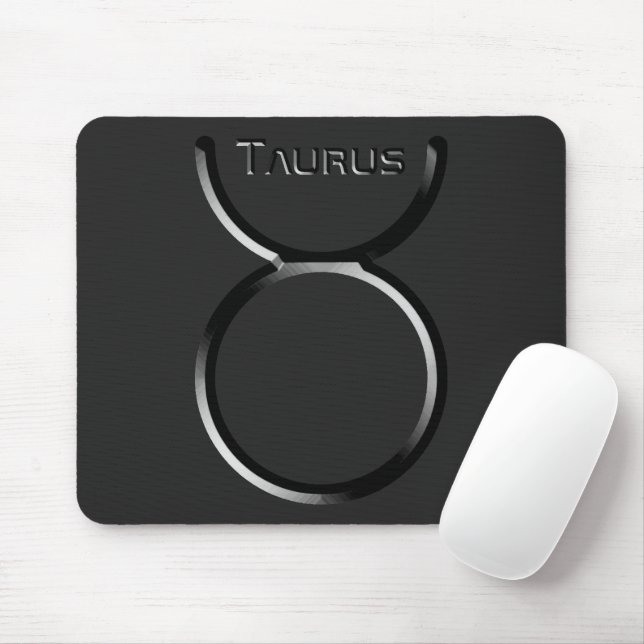 TAURUS, Abstract Design of the Zodiac Sign,  Mouse Pad (With Mouse)