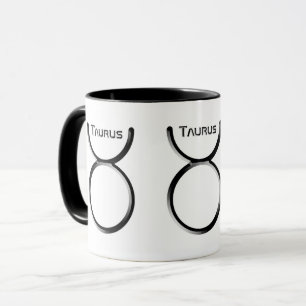 TAURUS, Abstract Design of the Zodiac Sign, Mug