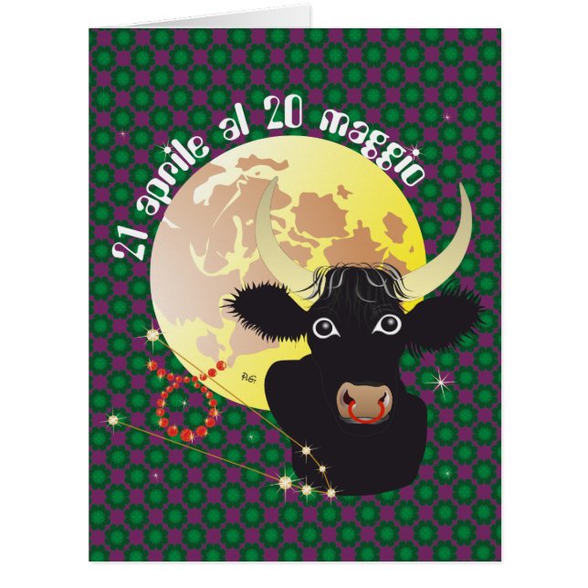 Taurus April 21 - May 20 Greeting Cards (Front)