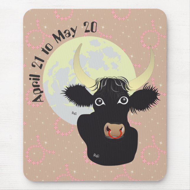 Taurus April 21 to May 20 Mauspad Mouse Pad (Front)