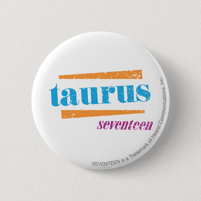 Taurus Aqua 6 Cm Round Badge (Front)