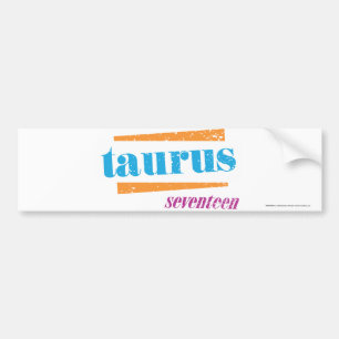 Taurus Aqua Bumper Sticker