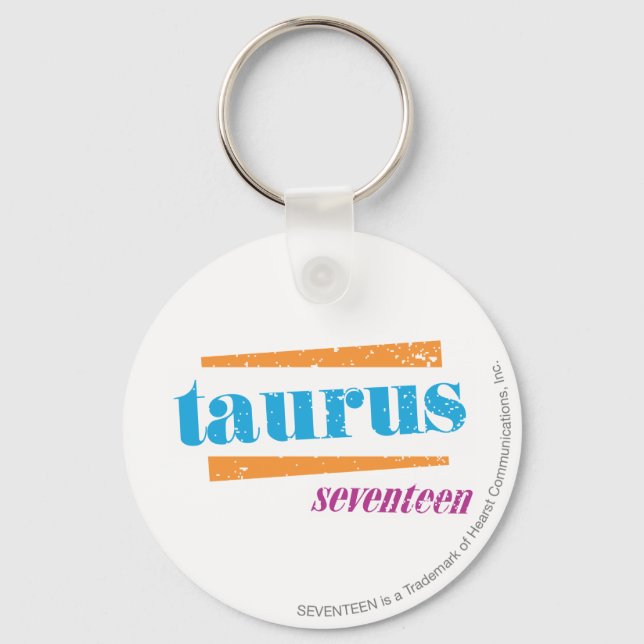 Taurus Aqua Key Ring (Front)