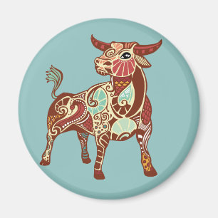 Taurus Astrological Sign Magnet
