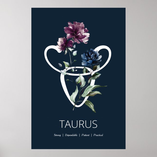 Taurus Astrological Sign Poster (Front)
