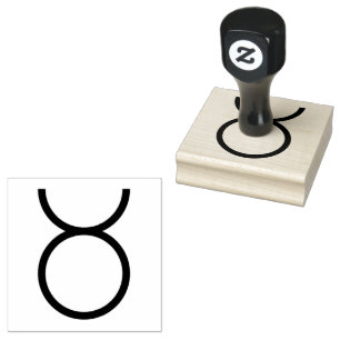 Taurus, Astrology Sign in the Zodiac Rubber Stamp