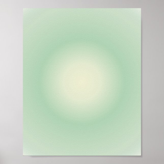 Taurus Aura Gradient Zodiac, Green Aura Gradient Poster (Front)