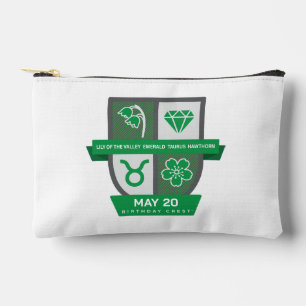 Taurus Birthday Crest™ for May 1-20 Accessory Pouch