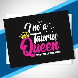 Taurus Birthday Queen Astrology Zodiac April May Postcard
