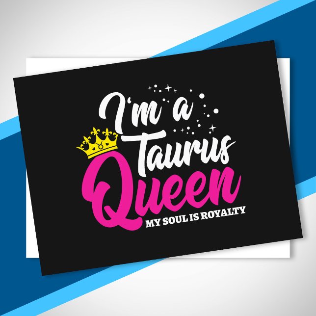 Taurus Birthday Queen Astrology Zodiac April May Postcard (Creator Uploaded)