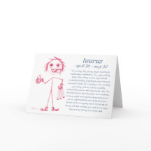 Taurus [ - BitchScope - ] Birthday Card