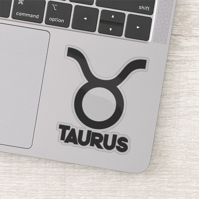 Taurus Bold Zodiac Sign Horoscope Custom Text (Detail)
