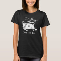 Taurus Bull Constellation Birthday Custom Text