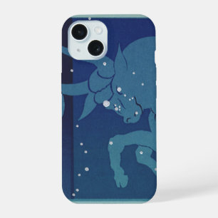 Taurus Bull Constellation Vintage Zodiac Astrology iPhone 15 Case
