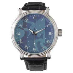 Taurus Bull Constellation Vintage Zodiac Astrology Watch