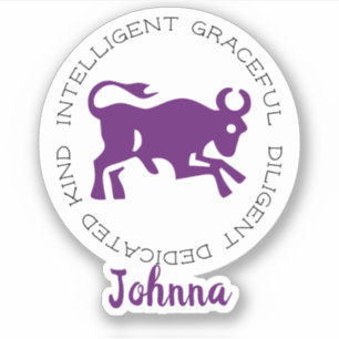 Taurus Bull Logo Zodiac Star Sign Traits