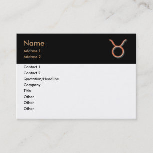Taurus Business Card