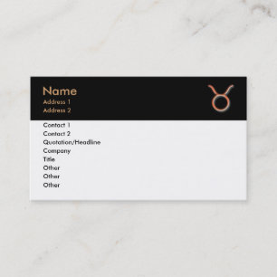 Taurus Business Card