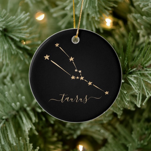 Taurus Constellation Ceramic Ornament (Tree)