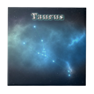 Taurus constellation ceramic tile