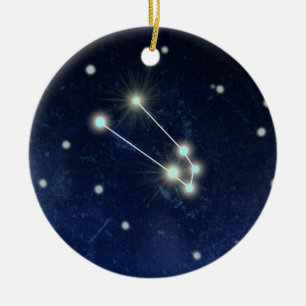Taurus Constellation Custom Name Ceramic Ornament