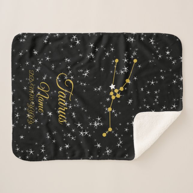 Taurus Constellation Sherpa Blanket (Front (Horizontal))