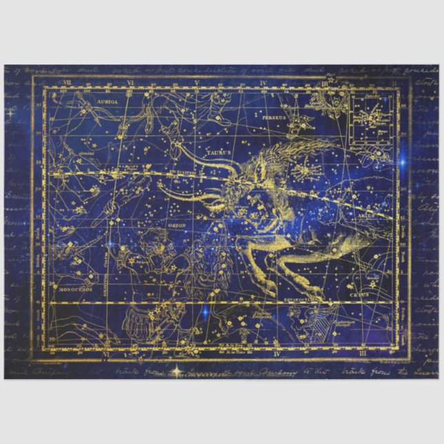 taurus constellation tissue paper (Front)