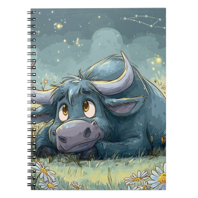 Taurus Constellation Zodiac Notebook (Front)