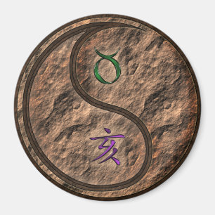 Taurus & Earth Boar Magnet