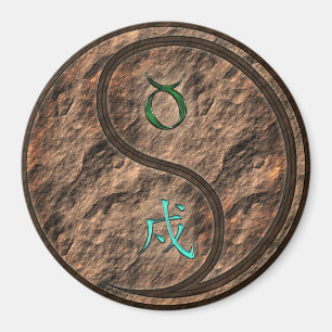 Taurus & Earth Dog Magnet