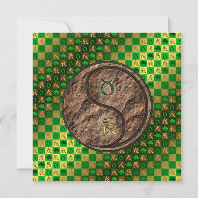 Taurus & Earth Dragon Card (Front)