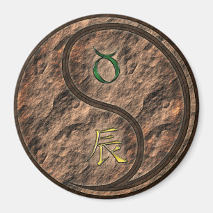 Taurus & Earth Dragon Magnet