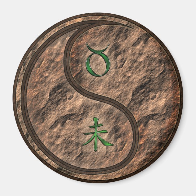 Taurus & Earth Goat Magnet (Front)