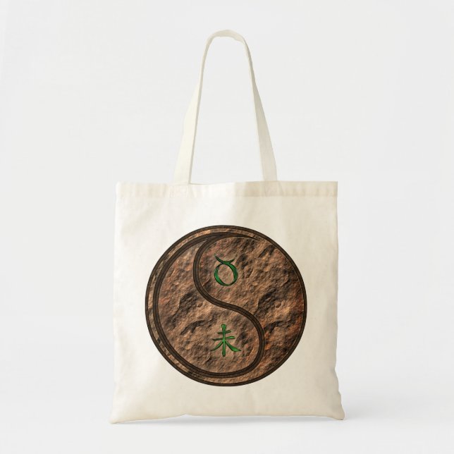 Taurus & Earth Goat Tote Bag (Front)