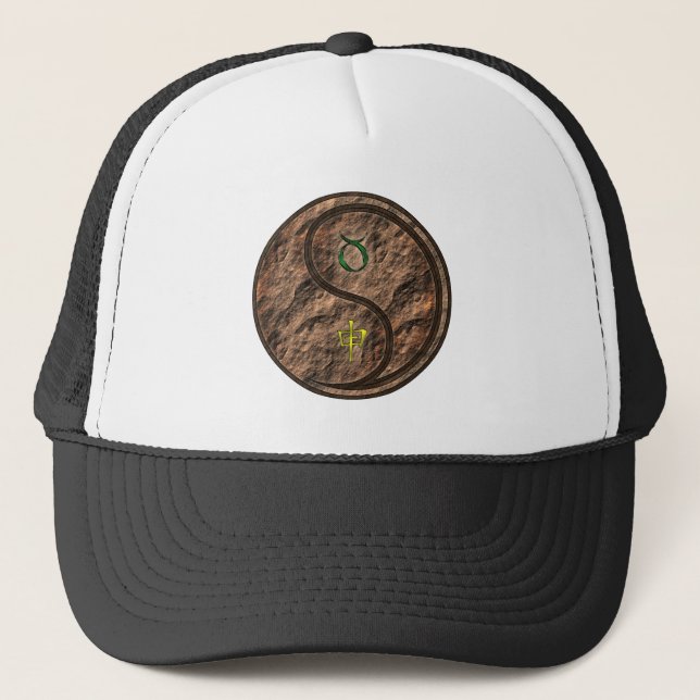 Taurus & Earth Monkey Trucker Hat (Front)