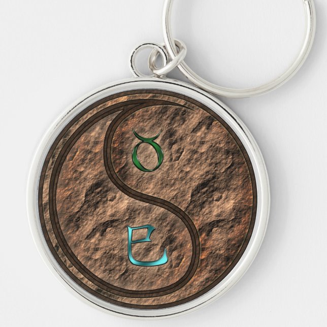 Taurus & Earth Snake Key Ring (Front)