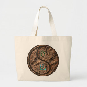 Taurus & Earth Snake Large Tote Bag