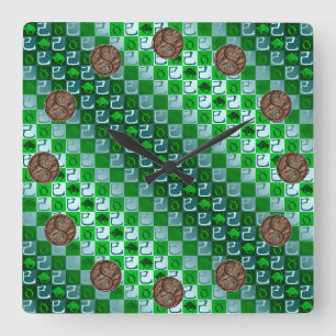 Taurus & Earth Snake Square Wall Clock