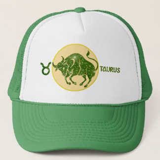 Taurus Emerald Designer Modern Trucker Hat