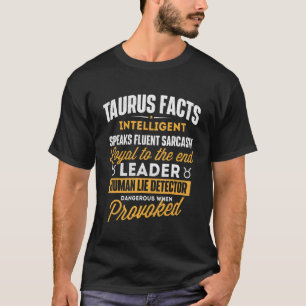 Taurus Facts Astrology Astrologer Horoscope Zodia T-Shirt