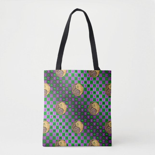 Taurus & Fire Boar Tote Bag (Front)