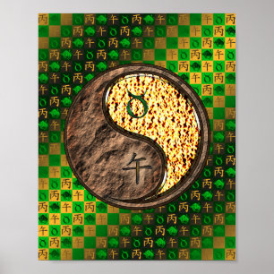 Taurus & Fire Horse Poster