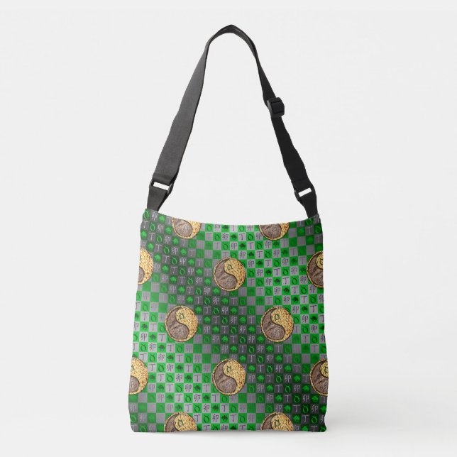 Taurus & Fire Rabbit Crossbody Bag (Front)