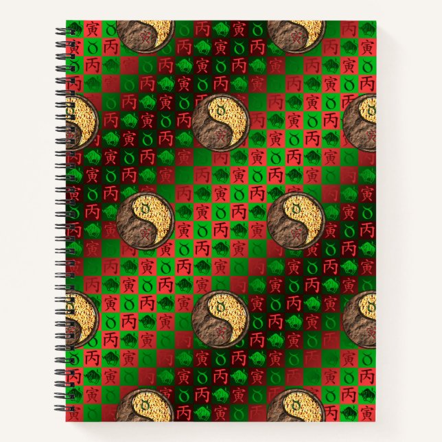 Taurus & Fire Tiger Notebook (Front)