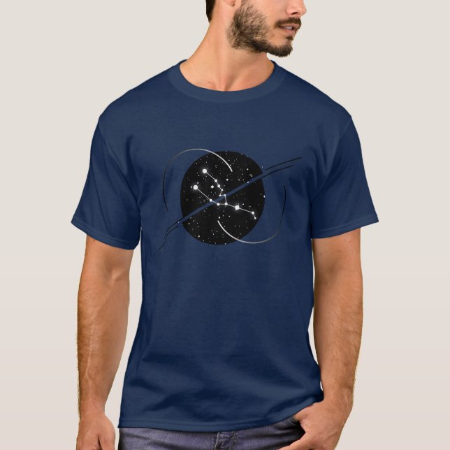 Taurus Geometric Zodiac Constellation T-Shirt (Front)