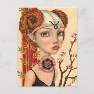 Taurus Girl Postcard