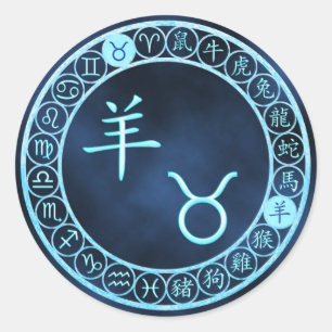 Taurus/Goat Classic Round Sticker