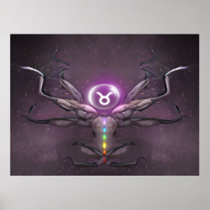 Taurus Horoscope Sign - Astrology Symbol Poster