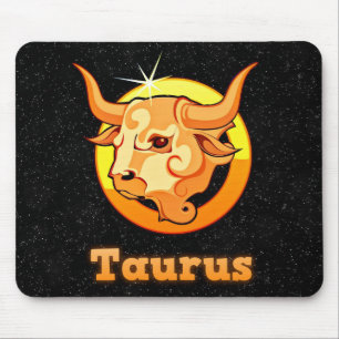 Taurus illustration mouse pad